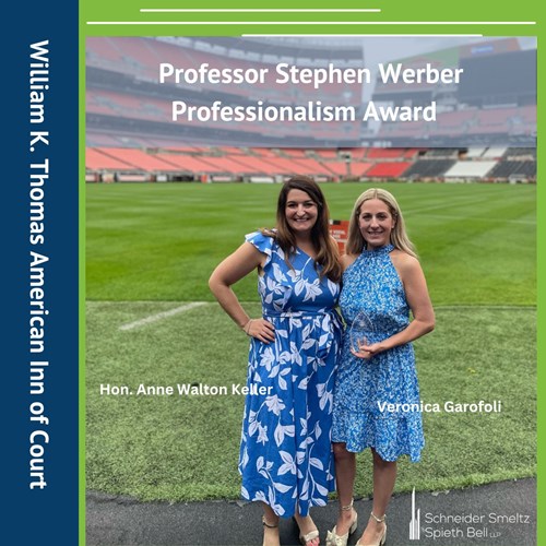Veronica Garofoli Honored by the William K. Thomas American Inn of Court with The Professor Stephen Werber Professionalism Award