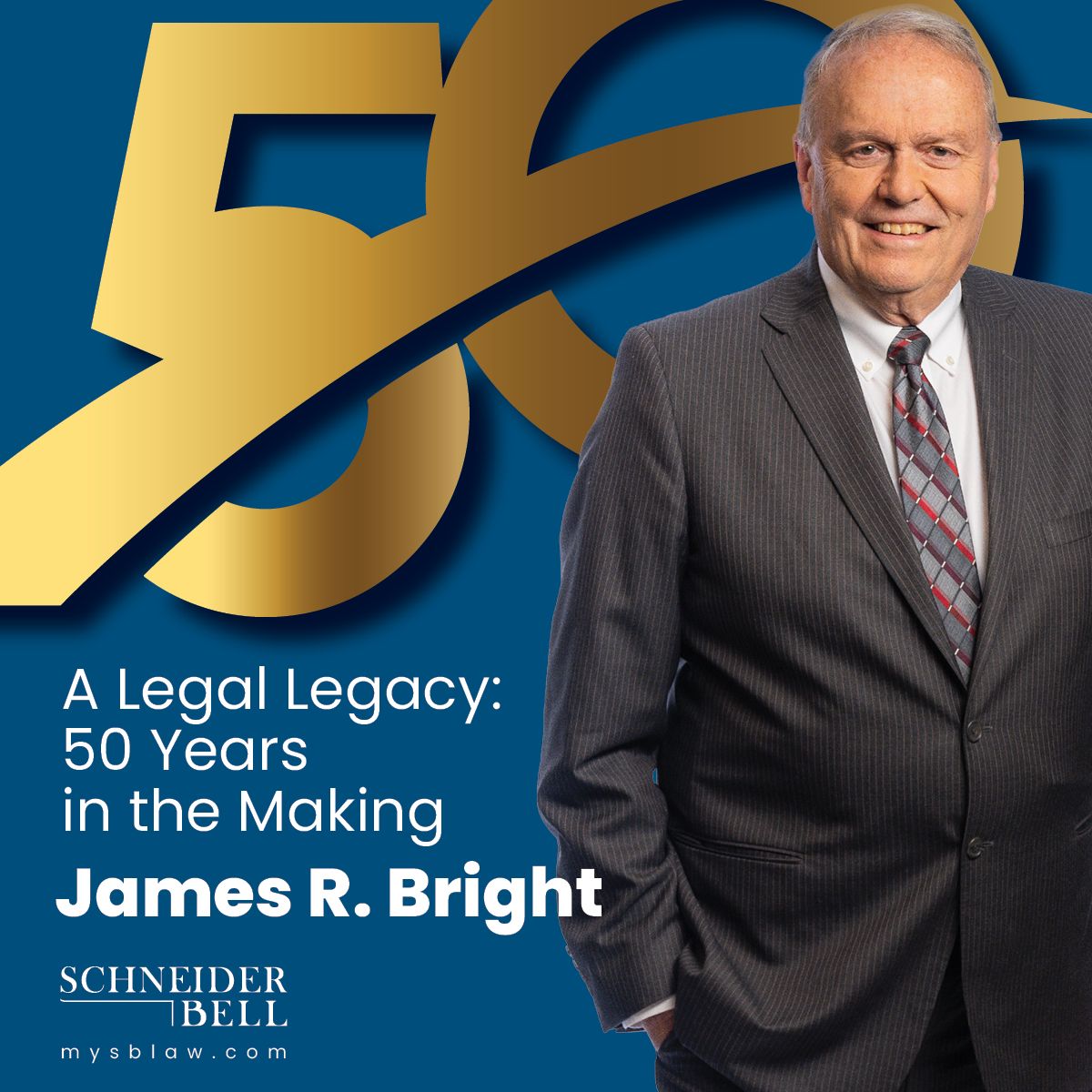 CMBA honoring James R. Bright for 50 years in practice.
