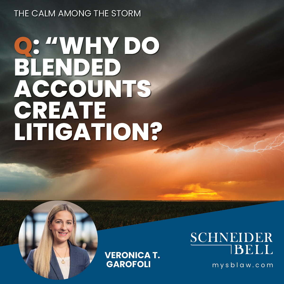 Q: Why do blended accounts create litigation? The Calm Among the Storm Litigation Blog