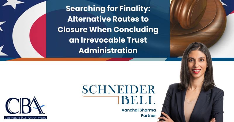 Aanchal Sharma presenting at the Columbus Bar Association.