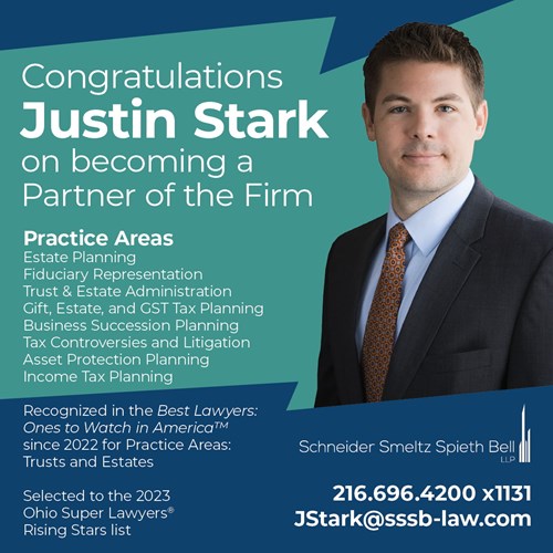Congratulations to Justin Stark on becoming a Partner of the Firm