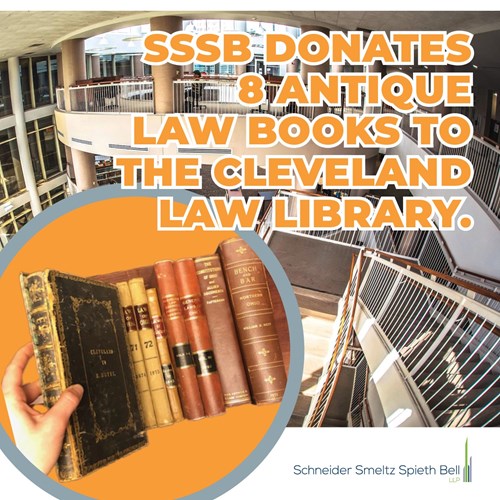 Schneider Smeltz Spieth Bell Donates Antique Law Books to the Cleveland Law Library